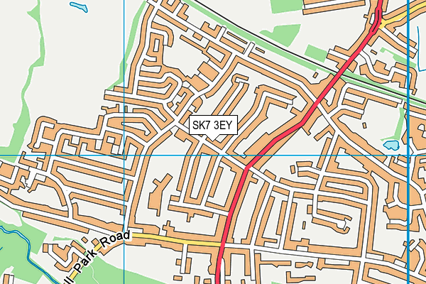 SK7 3EY map - OS VectorMap District (Ordnance Survey)