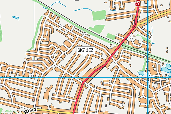 SK7 3EZ map - OS VectorMap District (Ordnance Survey)