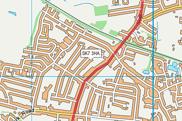 SK7 3HA map - OS VectorMap District (Ordnance Survey)