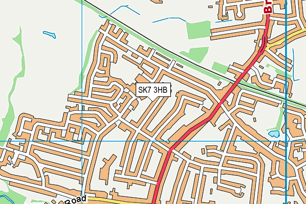 SK7 3HB map - OS VectorMap District (Ordnance Survey)