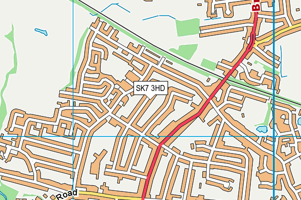SK7 3HD map - OS VectorMap District (Ordnance Survey)
