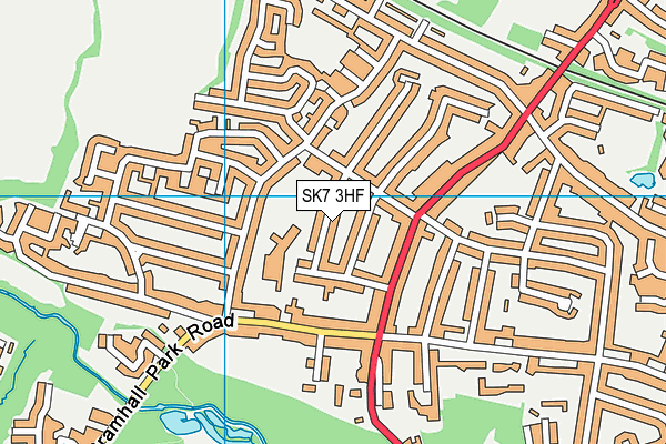 SK7 3HF map - OS VectorMap District (Ordnance Survey)