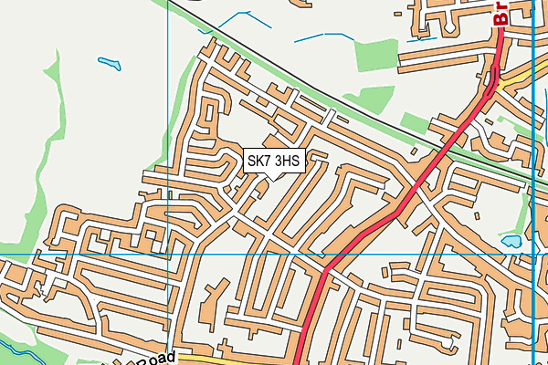 SK7 3HS map - OS VectorMap District (Ordnance Survey)