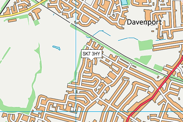 SK7 3HY map - OS VectorMap District (Ordnance Survey)