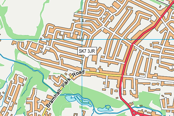 SK7 3JR map - OS VectorMap District (Ordnance Survey)