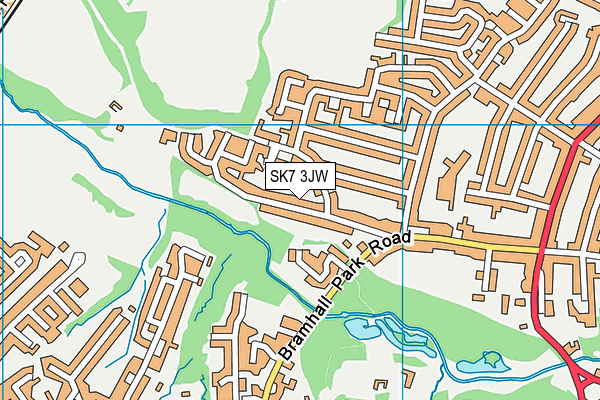 Linney Road map (SK7 3JW) - OS VectorMap District (Ordnance Survey)