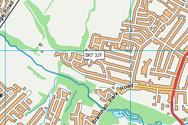 SK7 3JY map - OS VectorMap District (Ordnance Survey)