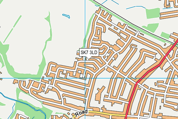 SK7 3LD map - OS VectorMap District (Ordnance Survey)