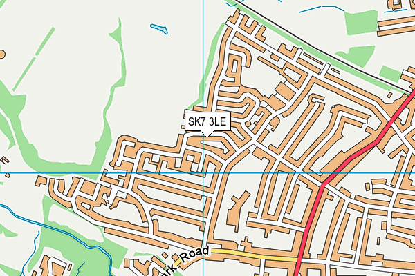 SK7 3LE map - OS VectorMap District (Ordnance Survey)