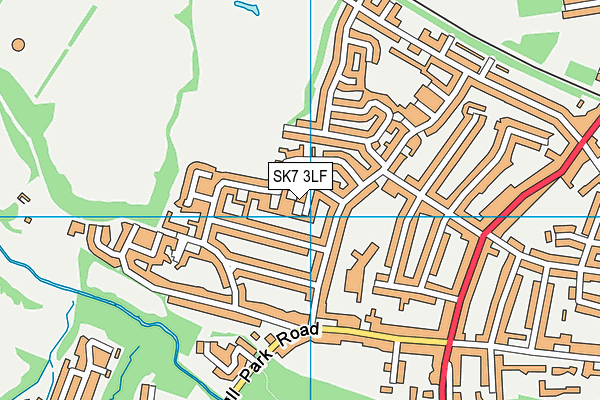 SK7 3LF map - OS VectorMap District (Ordnance Survey)