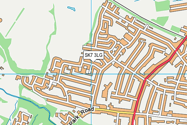 SK7 3LG map - OS VectorMap District (Ordnance Survey)