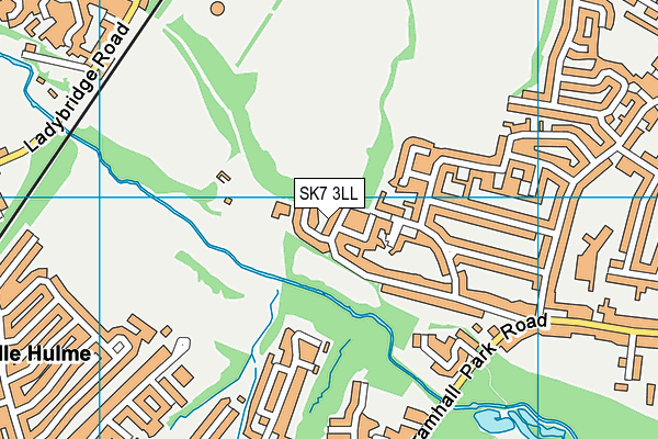 SK7 3LL map - OS VectorMap District (Ordnance Survey)