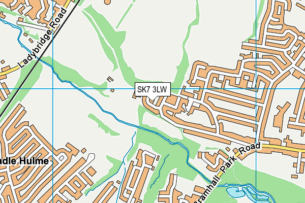 SK7 3LW map - OS VectorMap District (Ordnance Survey)