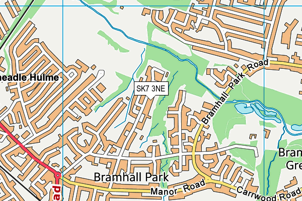 SK7 3NE map - OS VectorMap District (Ordnance Survey)
