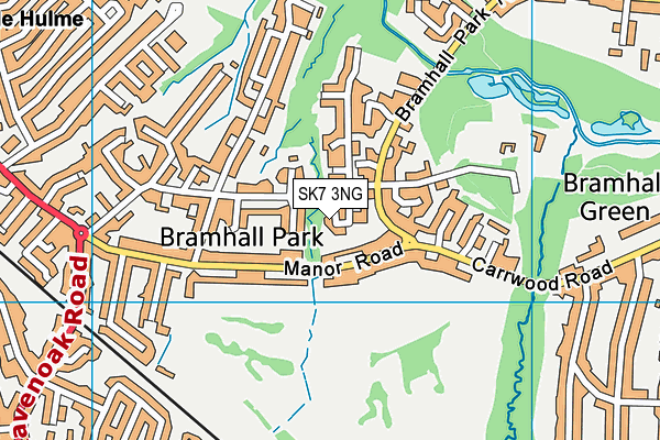 SK7 3NG map - OS VectorMap District (Ordnance Survey)