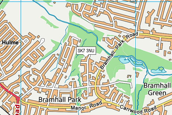 SK7 3NU map - OS VectorMap District (Ordnance Survey)