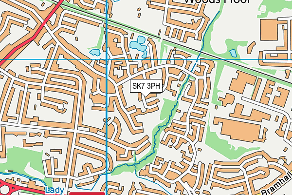 SK7 3PH map - OS VectorMap District (Ordnance Survey)