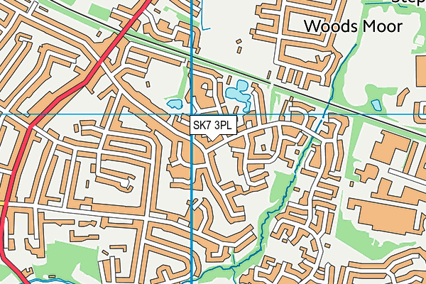 SK7 3PL map - OS VectorMap District (Ordnance Survey)