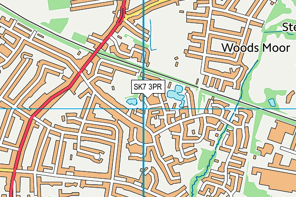 SK7 3PR map - OS VectorMap District (Ordnance Survey)