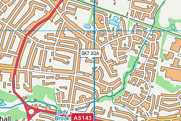 SK7 3QA map - OS VectorMap District (Ordnance Survey)