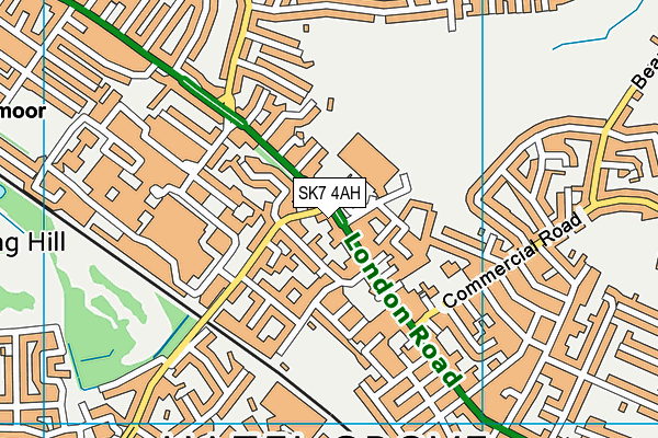 SK7 4AH map - OS VectorMap District (Ordnance Survey)