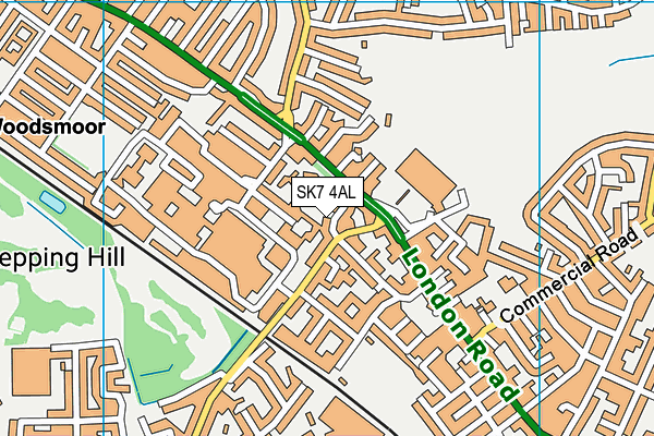 SK7 4AL map - OS VectorMap District (Ordnance Survey)