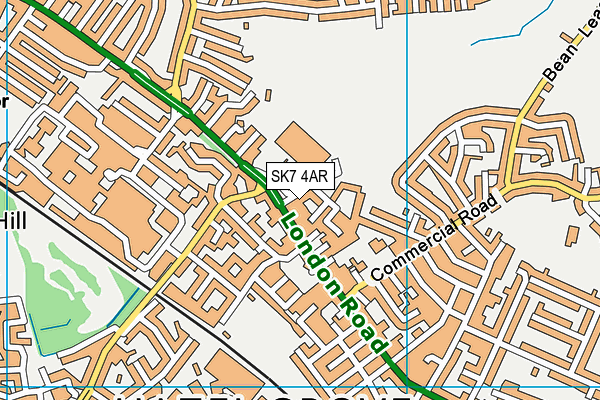 SK7 4AR map - OS VectorMap District (Ordnance Survey)