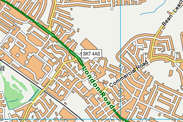 SK7 4AS map - OS VectorMap District (Ordnance Survey)