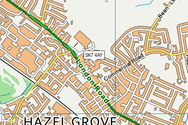 SK7 4AY map - OS VectorMap District (Ordnance Survey)