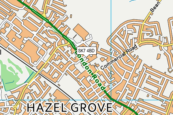 SK7 4BD map - OS VectorMap District (Ordnance Survey)