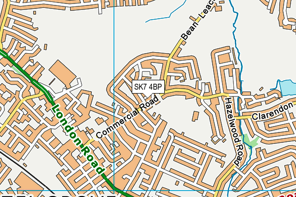 SK7 4BP map - OS VectorMap District (Ordnance Survey)