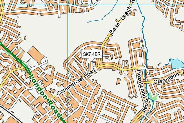 SK7 4BR map - OS VectorMap District (Ordnance Survey)