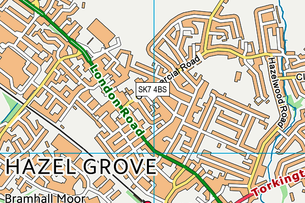 SK7 4BS map - OS VectorMap District (Ordnance Survey)