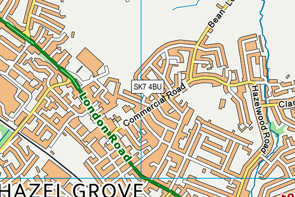 SK7 4BU map - OS VectorMap District (Ordnance Survey)