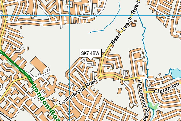 SK7 4BW map - OS VectorMap District (Ordnance Survey)