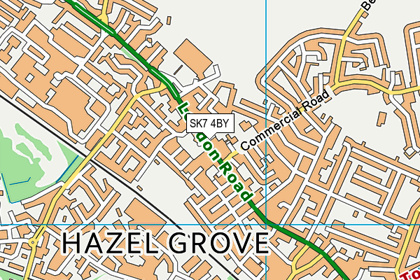 SK7 4BY map - OS VectorMap District (Ordnance Survey)