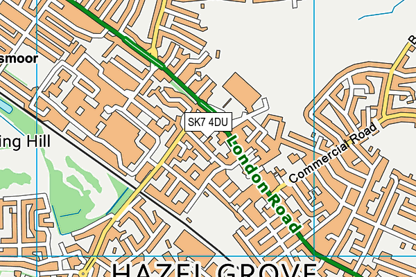 SK7 4DU map - OS VectorMap District (Ordnance Survey)