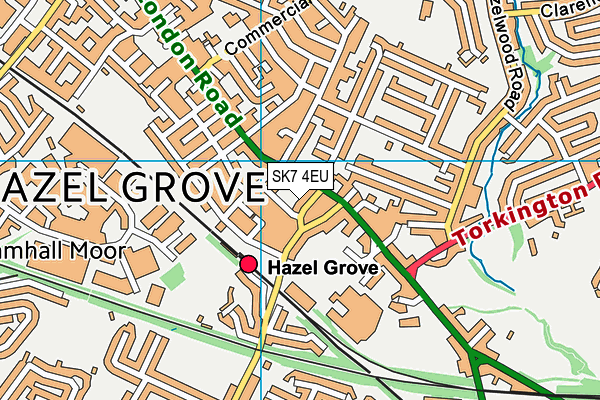 SK7 4EU map - OS VectorMap District (Ordnance Survey)