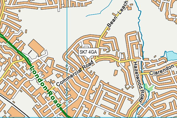 SK7 4GA map - OS VectorMap District (Ordnance Survey)