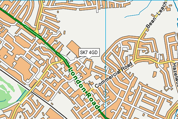 SK7 4GD map - OS VectorMap District (Ordnance Survey)
