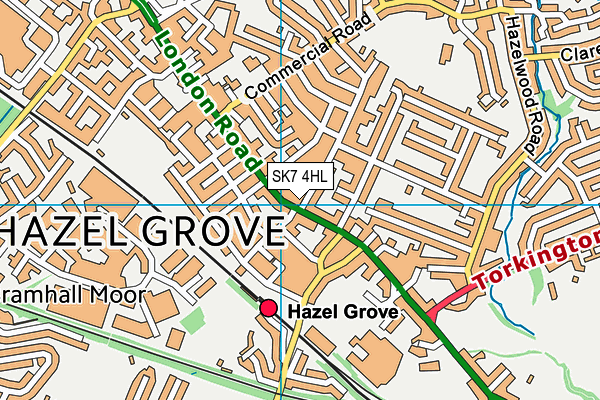 SK7 4HL map - OS VectorMap District (Ordnance Survey)