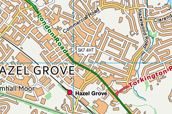 SK7 4HT map - OS VectorMap District (Ordnance Survey)