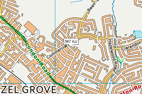 SK7 4JJ map - OS VectorMap District (Ordnance Survey)