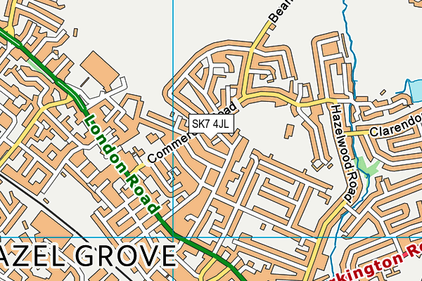 SK7 4JL map - OS VectorMap District (Ordnance Survey)