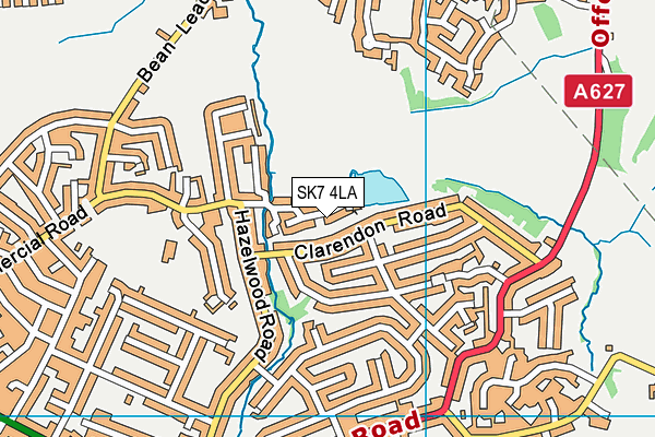 SK7 4LA map - OS VectorMap District (Ordnance Survey)