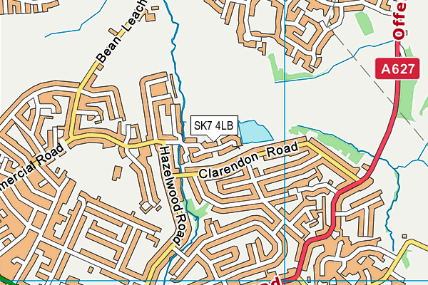 SK7 4LB map - OS VectorMap District (Ordnance Survey)
