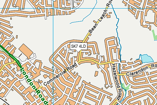 SK7 4LD map - OS VectorMap District (Ordnance Survey)