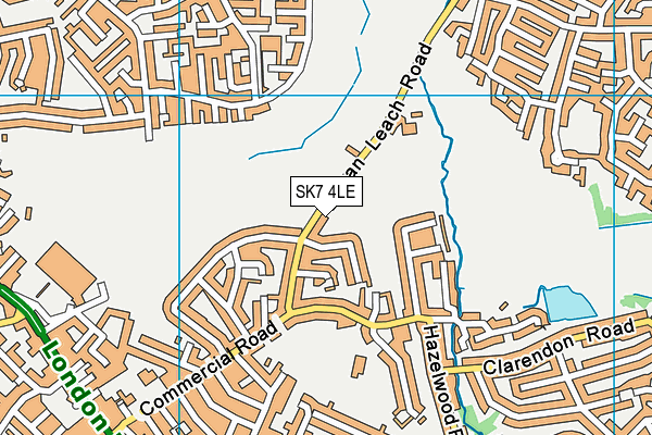 SK7 4LE map - OS VectorMap District (Ordnance Survey)