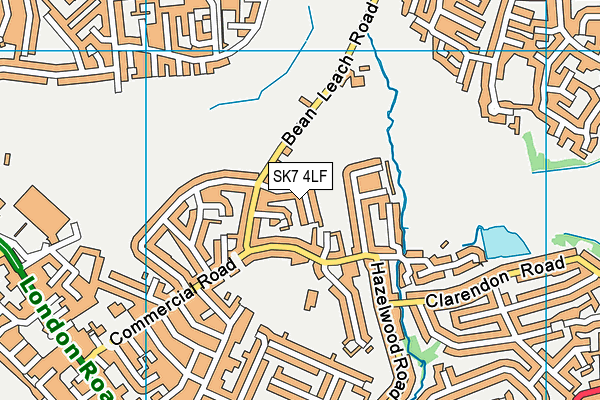 SK7 4LF map - OS VectorMap District (Ordnance Survey)