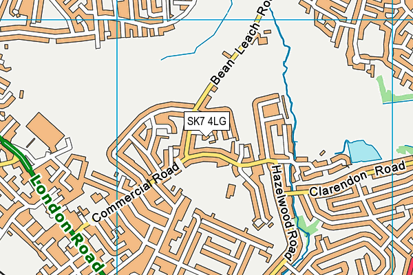 SK7 4LG map - OS VectorMap District (Ordnance Survey)